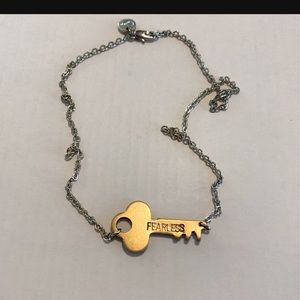 “Fearless” key Necklace